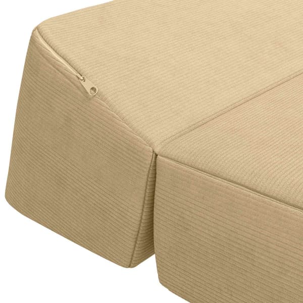 Fällbar Soffbed Grågrön 60 x 70 x 41 cm Corduroy