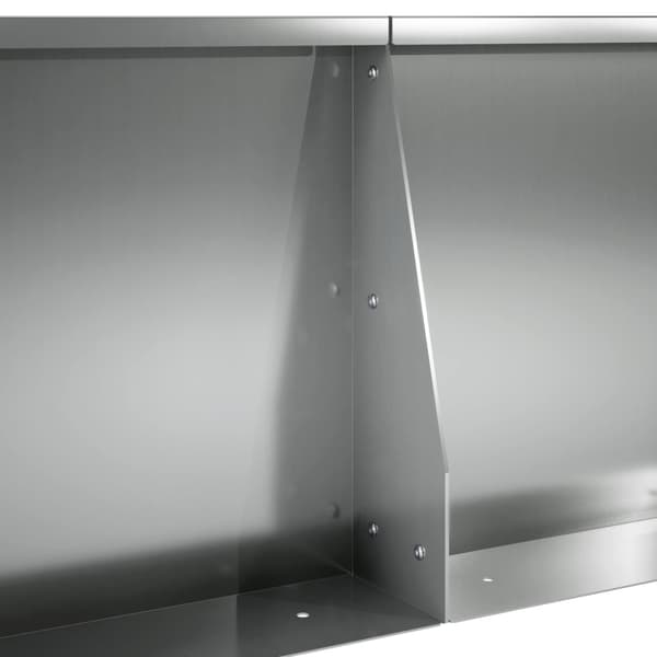 Stödvägg 2 st 40 x 12 x 50 cm Galvaniserat stål Silver