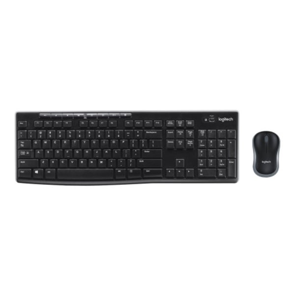 Logitech MK270 Wireless Combo - sats med tangentbord och mus - USA, internationellt Inmatningsenhet Svart