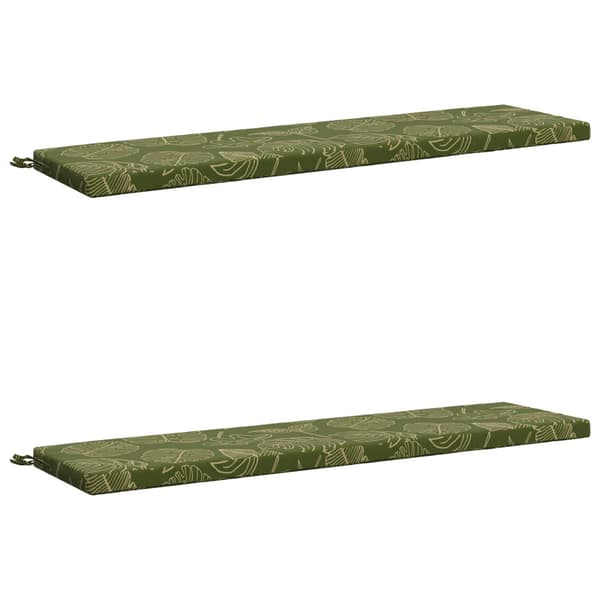 2-delade Bänk Kuddar SOEST 2 st 100% Polyester Bladdesign