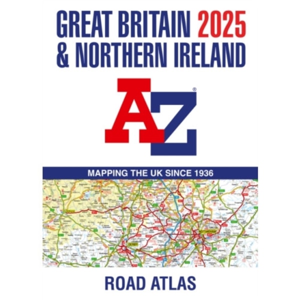 Great Britain & Northern Ireland A-Z Road Atlas 2025 (A3 Paperback) (häftad, eng)