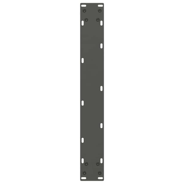 Matbordsben U-formade 3 st antracit 70x(72-73) cm stål