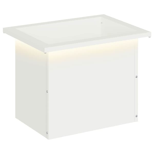 Odlingslåda med LED Vit 30 x 40 x 30 cm Stål