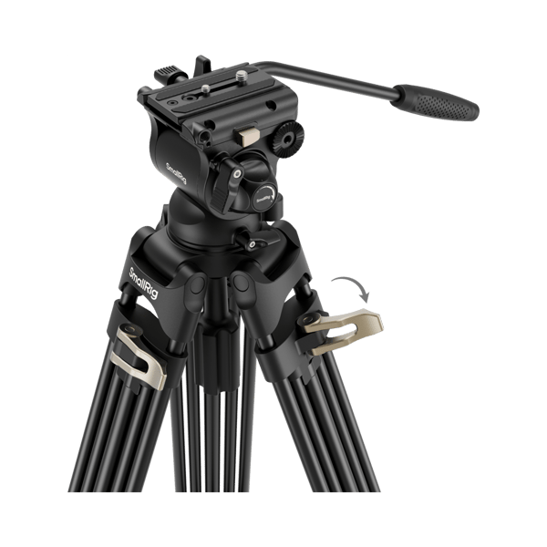 SmallRig 4686 Heavy-Duty Fluid Head Video Tripod Kit AD-01S