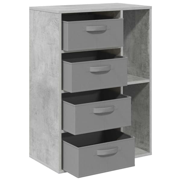 Sideboard med låda Betonggrå 60 x 33,5 x 84 cm
