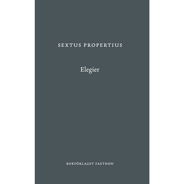 Elegier (inbunden)