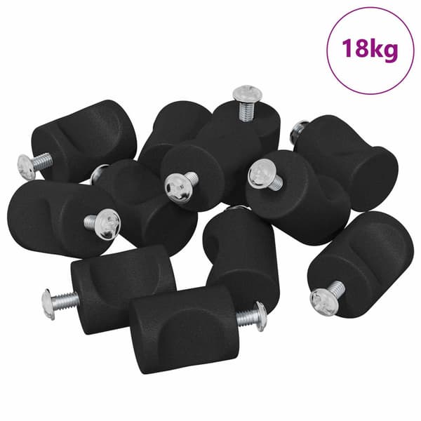Skåpsknopp 1011 pcs Svart Järn