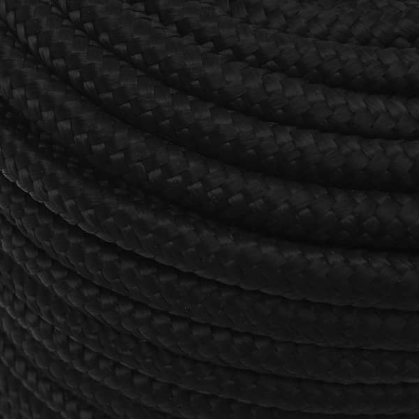 Rep svart 12 mm 100 m polyester