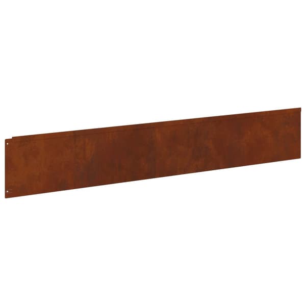 Kant för gräsmatta 20 pcs 100 x 18 cm Stål Rostig