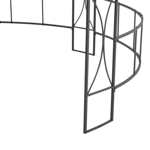 Paviljong 300x290 cm vit rund