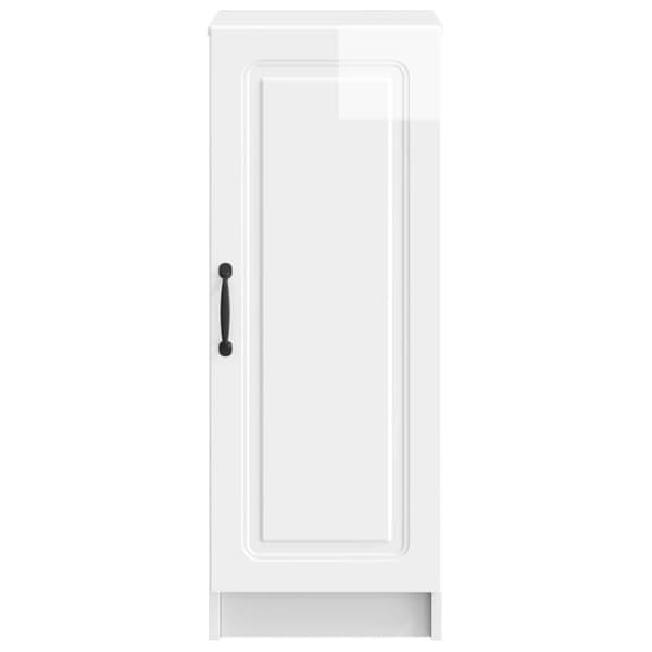 Sideboard Vit högglans 33 x 34,5 x 87 cm Konstruerat trä