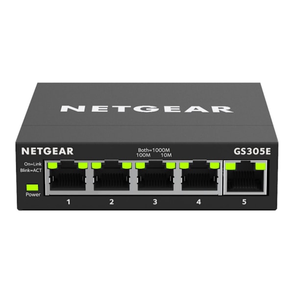 NETGEAR Plus GS305E - switch - 5 portar - smart