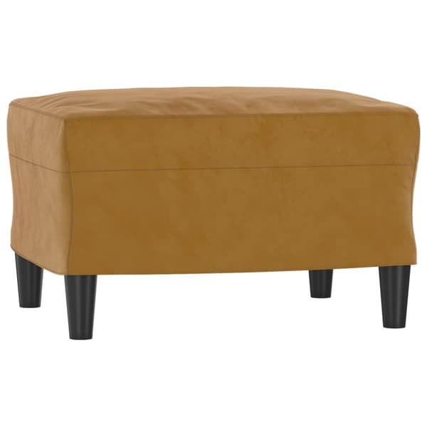 Fotpall brun 60x50x41 cm sammet