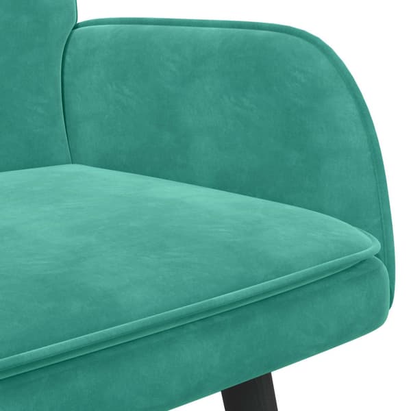 Tvåsitssoffa Turkos 115 x 61 x 87 cm Sammet