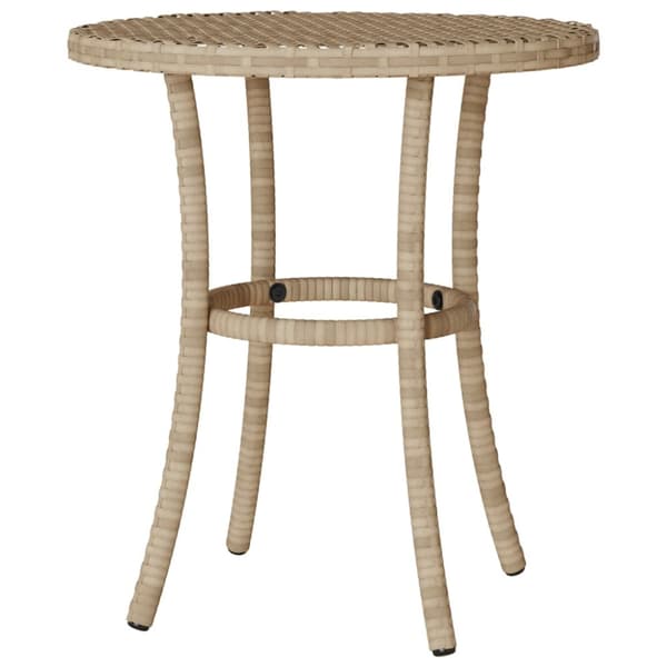 Bistrogrupp med dynor 3 delar beige konstrotting