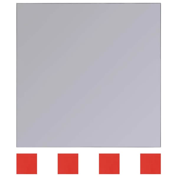Speglar 8 st Silver 20,5 x 20,5 x 0,4 cm Högkvalitativt glas