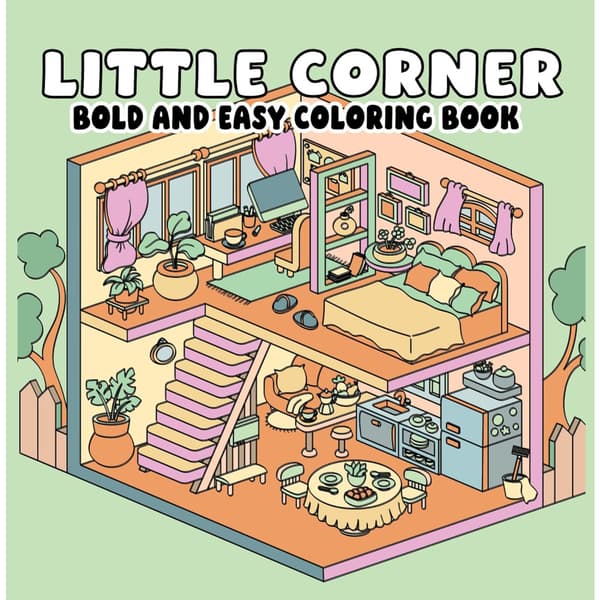 Little Corner Bold and Easy Coloring Book (häftad, eng)