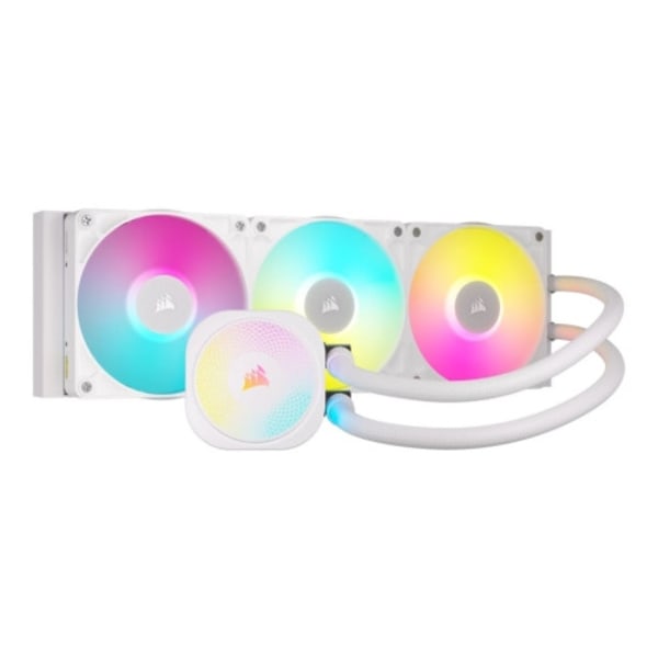 CORSAIR iCUE Link TITAN 360 RX RGB - kylsystem med vätska till processorn Vit