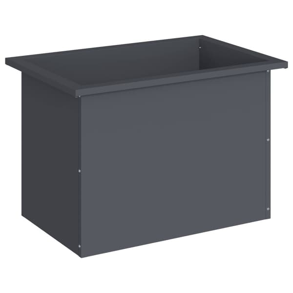 Odlingslåda med LED Antracit 40 x 60 x 40 cm Stål