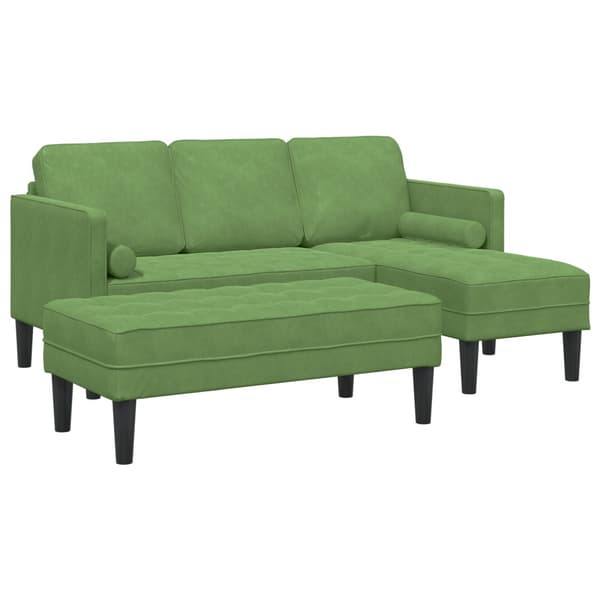 Soffset 2 st Ljusgrön Polyester