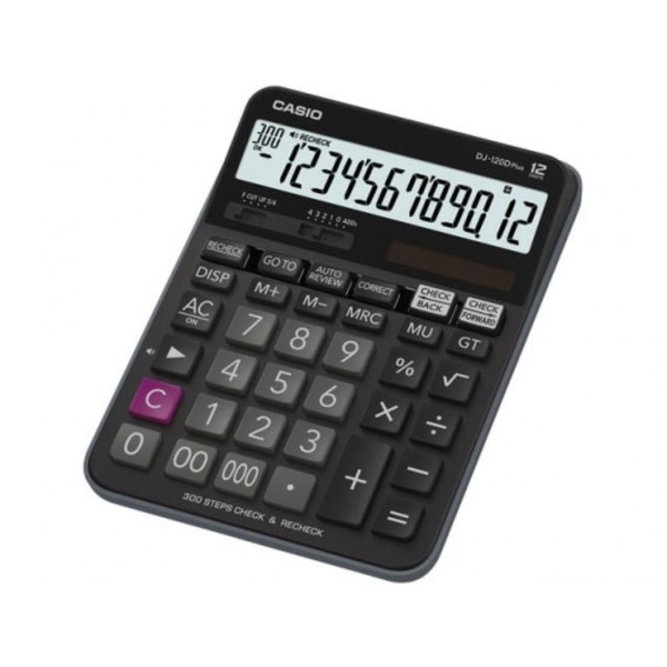 Bordsräknare CASIO DJ-120D Plus svart
