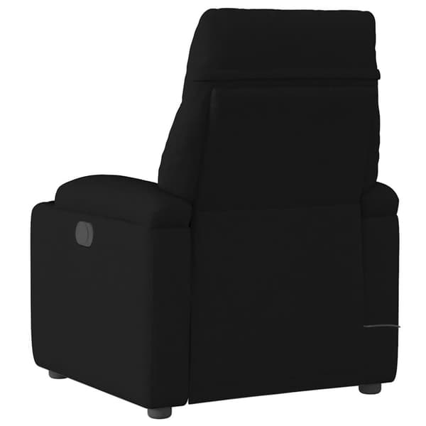Massagefåtölj svart tyg