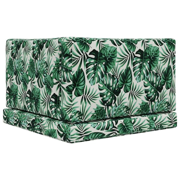 Utomhus Soffa Kudde 3 pcs Bladmönster Polyester