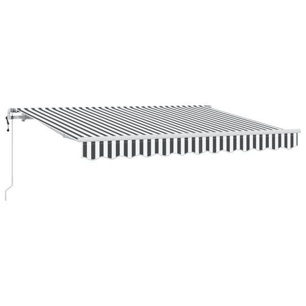 Utfällbar markis Antracit 350 x 200 cm tyg