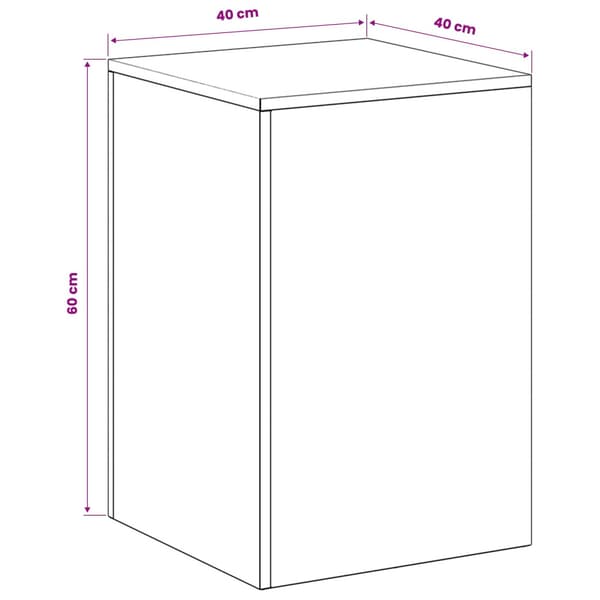 Växtställ 2 pcs Antracit 40 x 40 x 60 cm Galvaniserat stål
