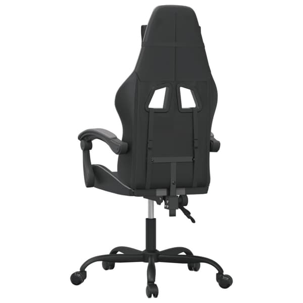 Gamingstol svart och grå konstläder
