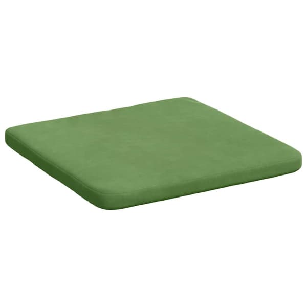 Sittkuddar 4 pcs Ljusgrön 40 x 40 x 3 cm Sammet