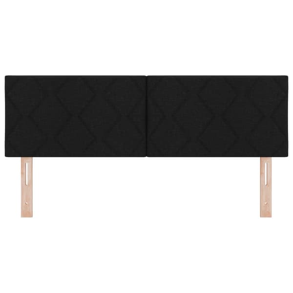 Huvudgavel Svart 160 cm tyg