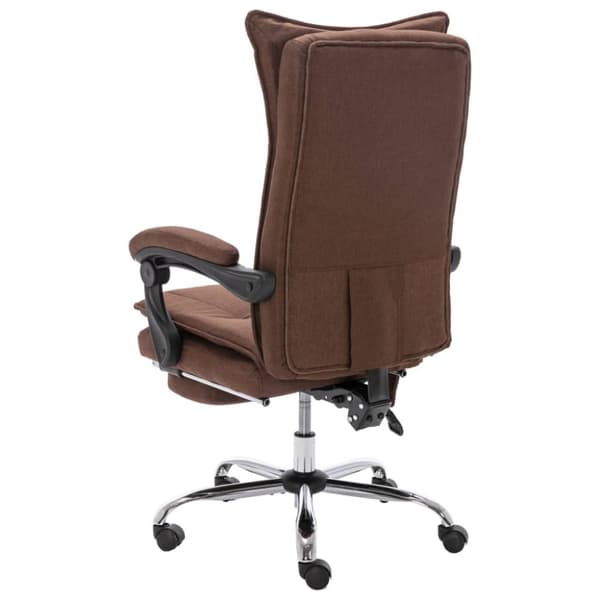 Massagekontorsstol brun tyg