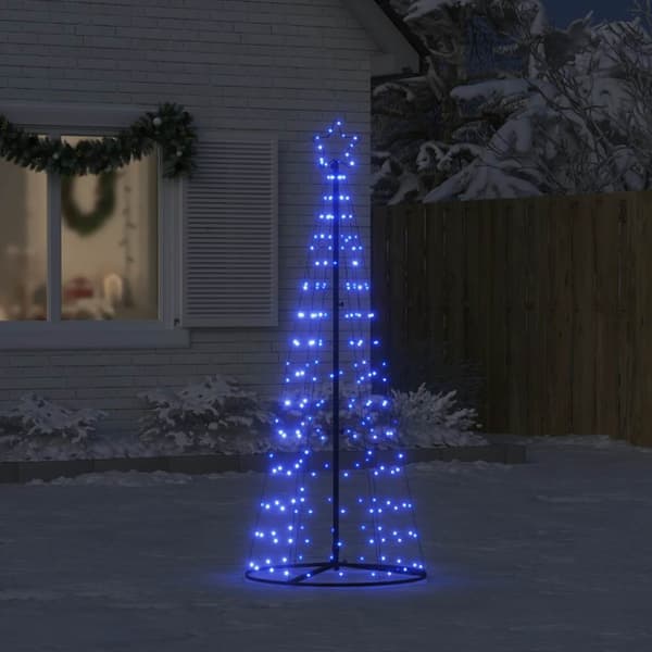 LED julgran 200 LEDs blå 180 cm