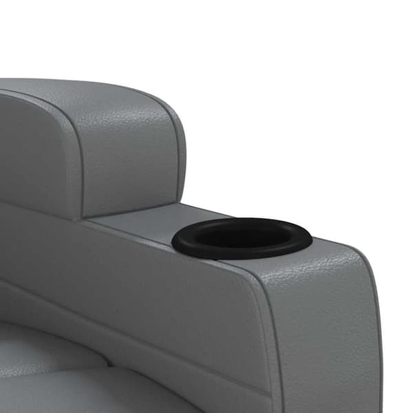 Massagefåtölj antracit konstläder