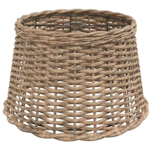 Lampskärm brun Ø45x28 cm korgmaterial