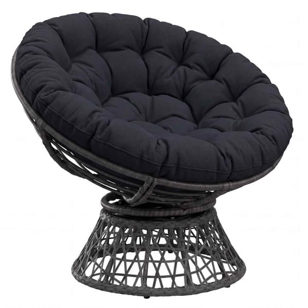 Papasan-kudde VIANEN 100% Polyester Mörkblå Ø 100 x 12 cm