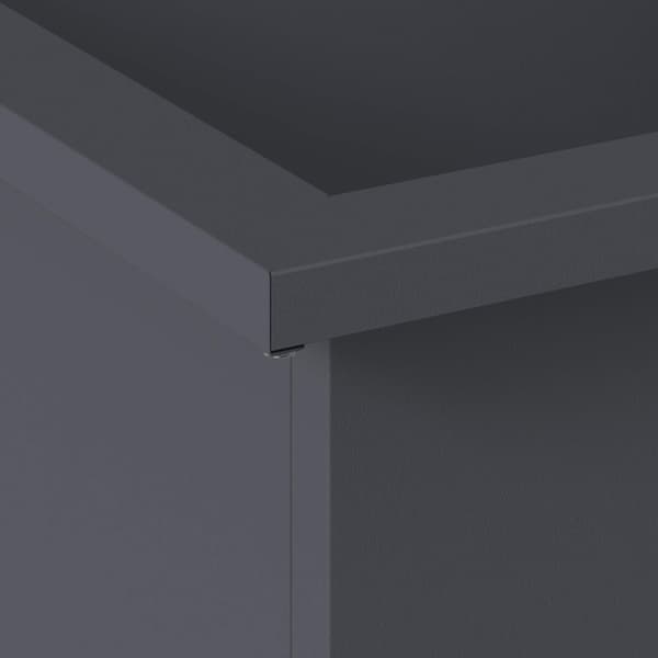 Odlingslåda med LED Antracit 40 x 80 x 40 cm Stål