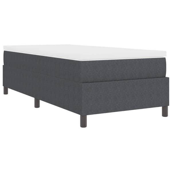 Bäddfjäder Mörkgrå och vit 90 x 190 cm Kordread tyg