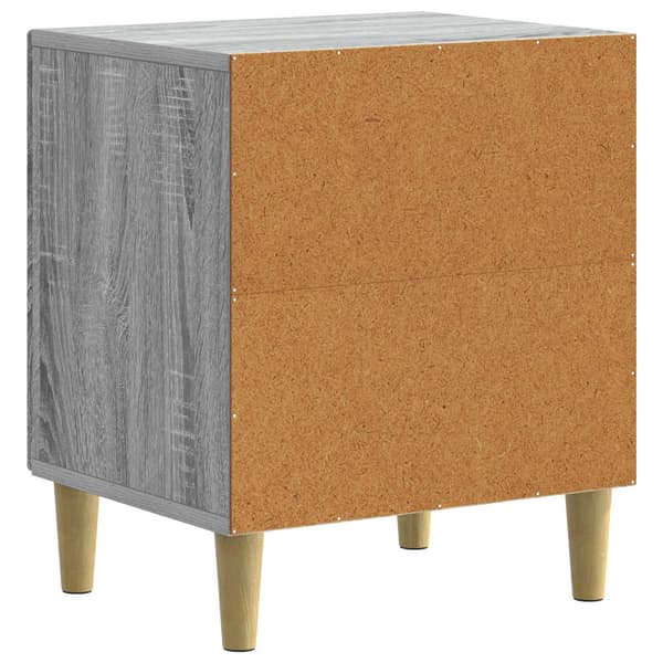 Nattduksbord 2 pcs Grå sonoma-ek 43 x 34,5 x 50 cm
