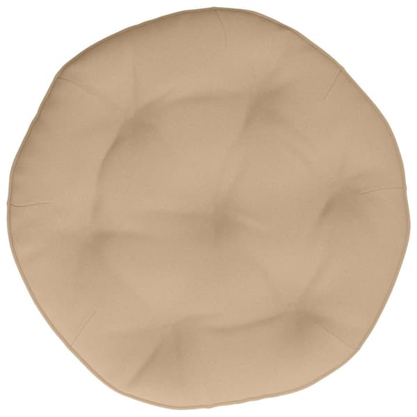 Hängstolskudde VIANEN 100% Polyester Sand Ø 60 x 10 cm