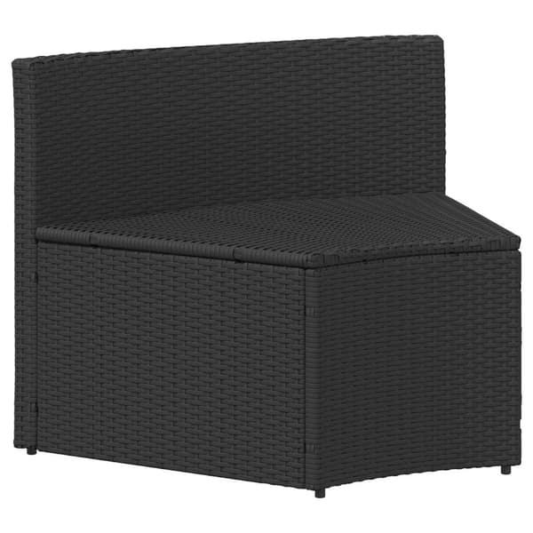 Soffset 2 pcs Svart Massiv akacia trä och poly rotting
