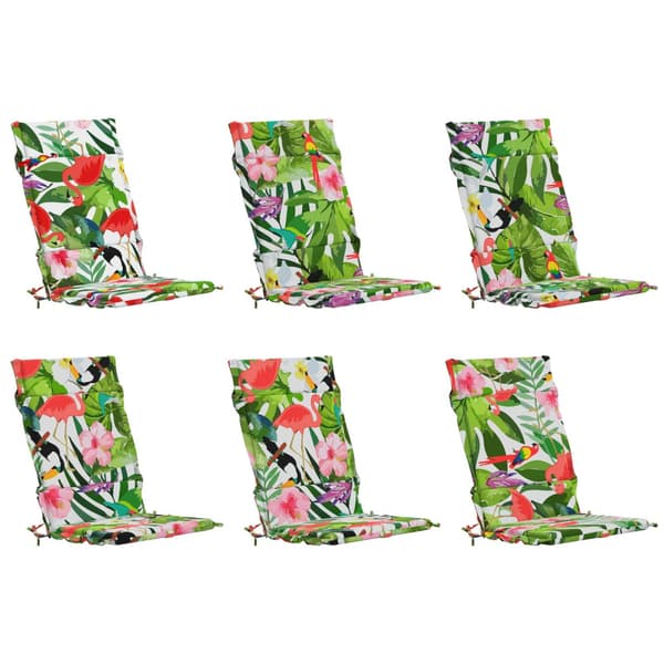 6-delade Höga Ryggstolsdynor GEMERT 6 st 100% Polyester