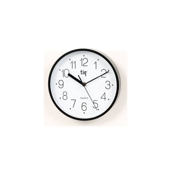 Väggur TIQ Ø22,5cm svart