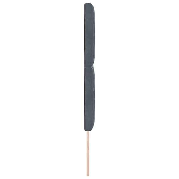 Huvudgavel Mörkgrå 144 cm Sammet