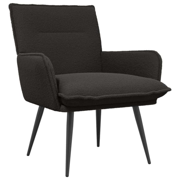 Fåtölj Svart Bouclé
