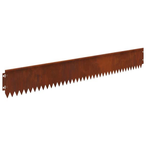 Kant för gräsmatta 20 pcs 103 x 15 cm Stål Rostig