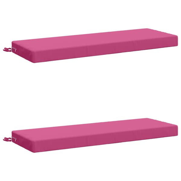 2-delade Bänk Kuddar SOEST 2 st 100% Polyester Rosa