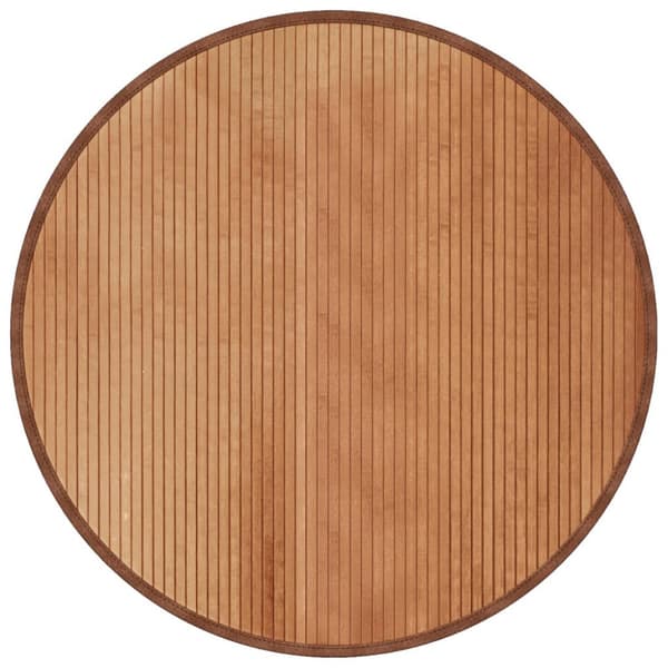 Matta rund natur 100 cm bambu