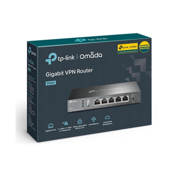 TP-Link Omada ER605 V2 - router - skrivbordsmodell